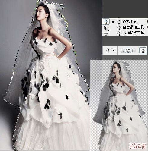 Photoshop 打造超梦幻美女天使婚片