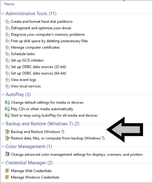 Screenshot displaying the list of a few of the wide assortment of the 260+ tools in God mode.