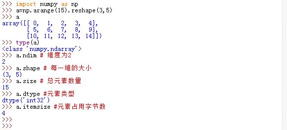 ndarray 基本属性