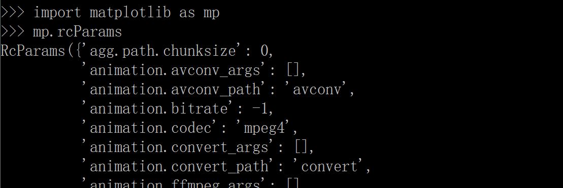 查看 matplotlib 配置