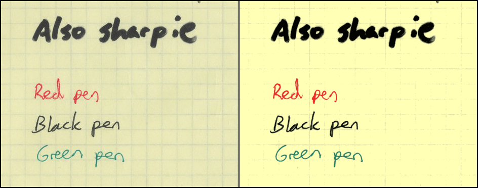 graph paper comparison