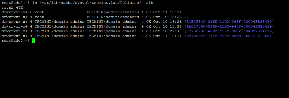 Verify Samba4 DC SysVol Replication