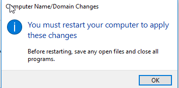 Restart Windows Server for Changes