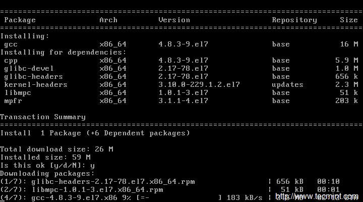 在 CentOS 上安装 GCC