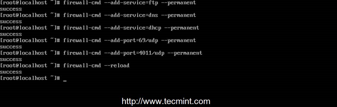 Open Ports in Firewall