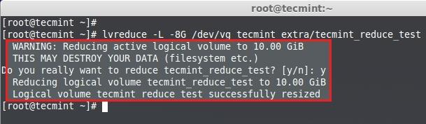 Reduce Logical Partition