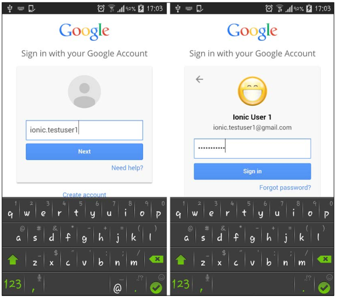 google login