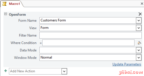 MS Access 2013: Create a macro - step 3