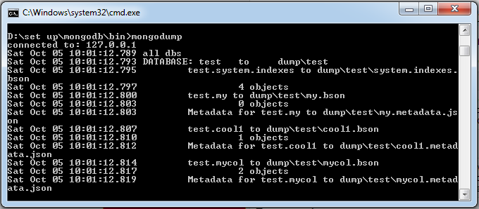 MongoDB 数据备份