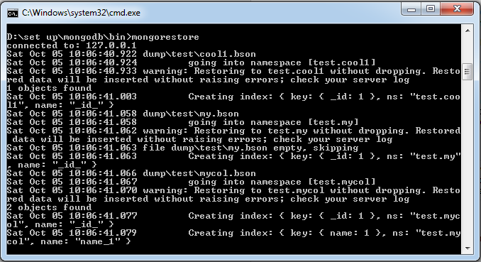 MongoDB 数据恢复