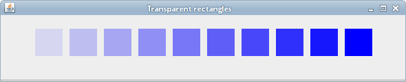 Transparent rectangles