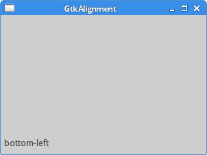 GtkAlignment