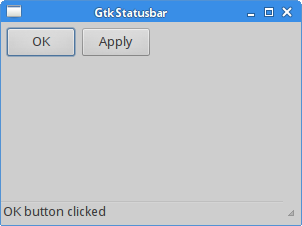 GtkStatusbar