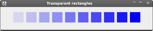 Transparent rectangles