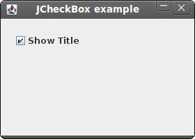 JCheckBox