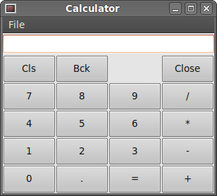 Calculator skeleton