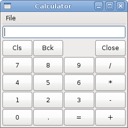 Calculator skeleton