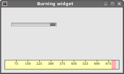 The burning widget