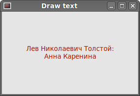 Drawing text