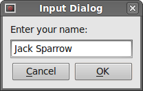 Input Dialog