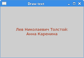 Drawing text