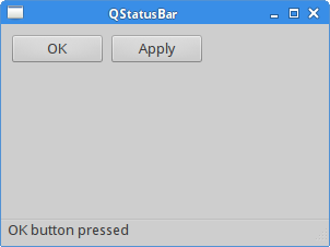 Statusbar example