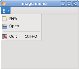 Images, shortcut and a separator