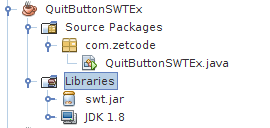 Adding swt.jar to the NetBeans project