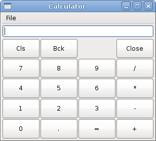 Calculator skeleton