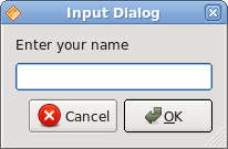 Input dialog