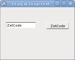 Drag & drop of text