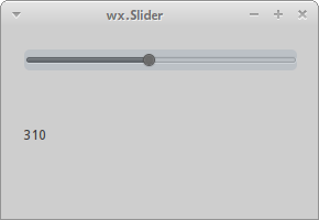 wx.Slider