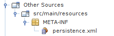 The persistence.xml file