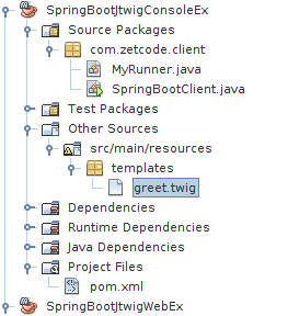 Spring Boot CLI project structure in NetBeans