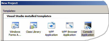 Console application