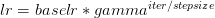 lr=baselr*gamma^{iter / stepsize}