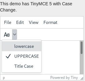 **Case Change**