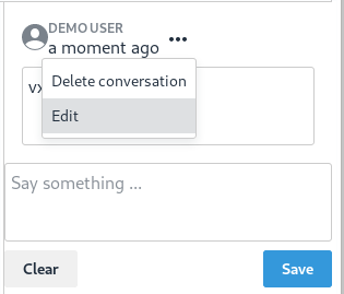 **Delete Conversation**